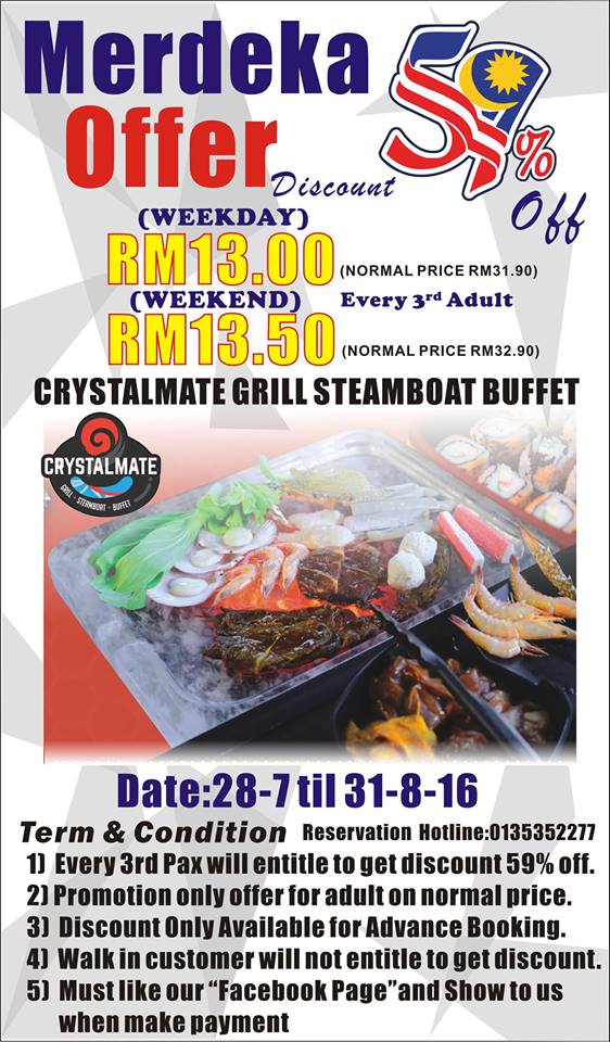 Image Credit: Crystalmate Grill Steamboat Buffet