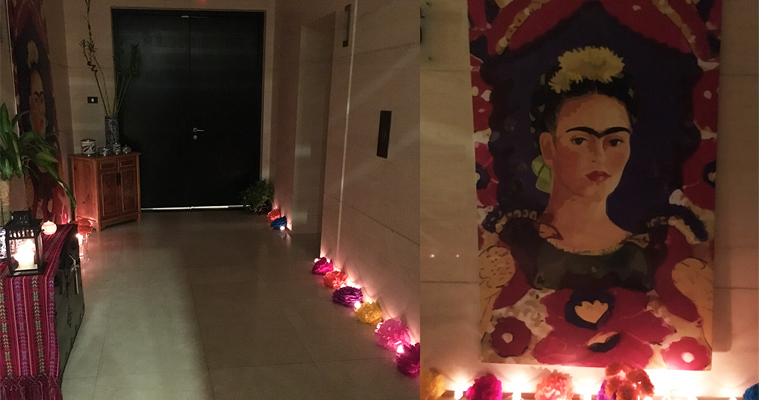 Decorations in the hallway.