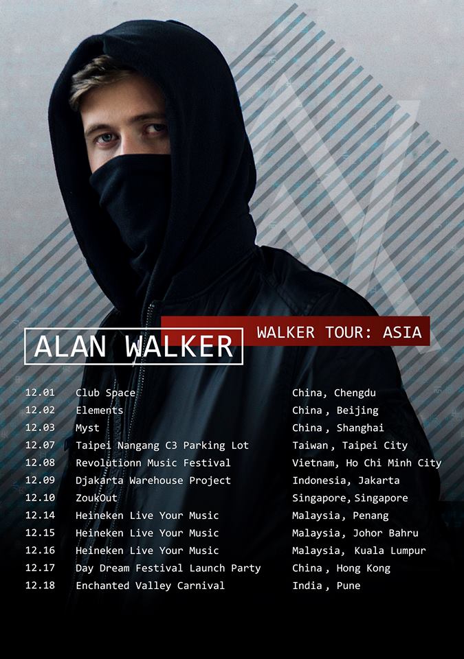 Alan Walker Will Be Performing In Clubs Across Malaysia This December