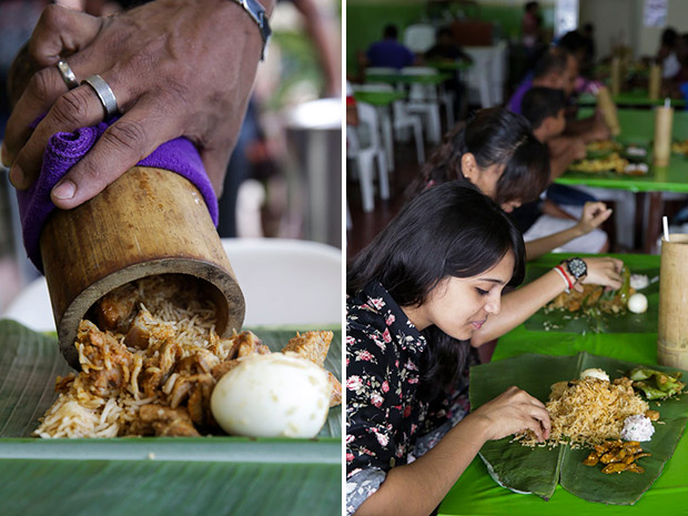 Klang bamboo biryani KY eats