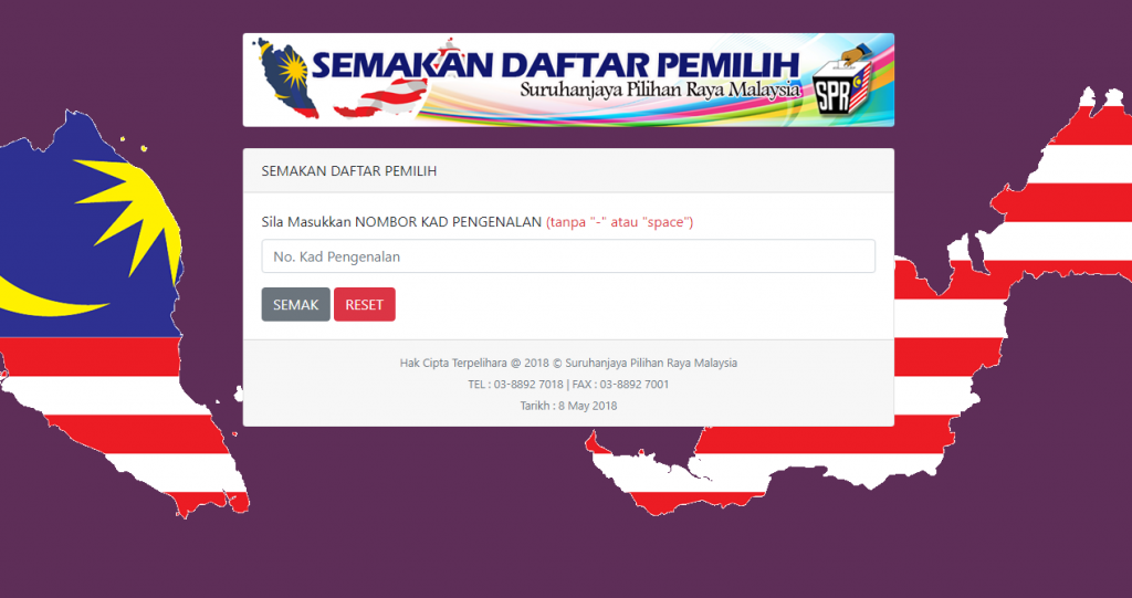 Semak Daftar Mengundi Check Tempat Undi Spr Sms Online