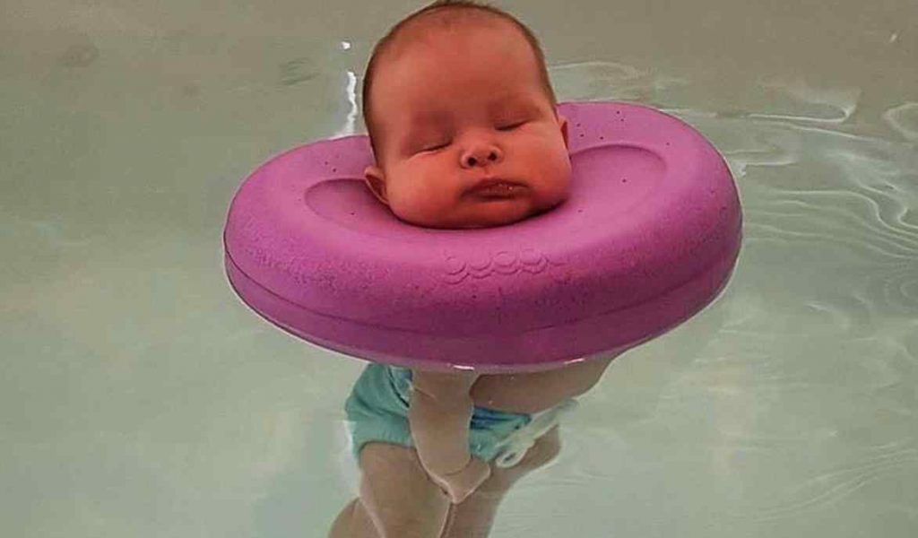 Baby head best sale swimming ring