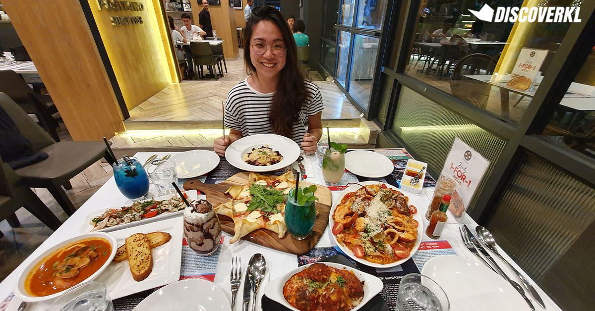 Halal Italian Food In Kl At Positano Risto Publika Shopping Gallery